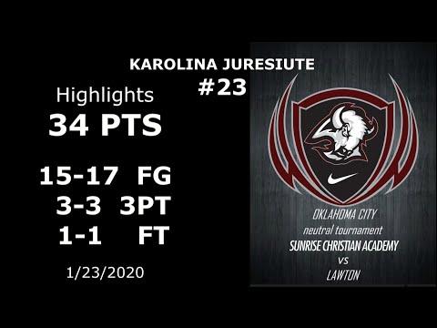 Video of Karolina Juresiute 34 Points Highlights 01/23/2020