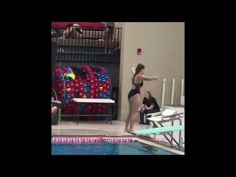 Video of Sophomore diver, Abby Tollefson, Conference meet