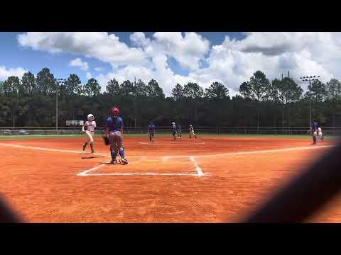 Video of A double for the books🤓 #softball #2025