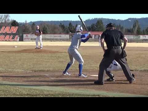 Video of First Game of the Season: Varsity (Post Falls HS) (Pitching)