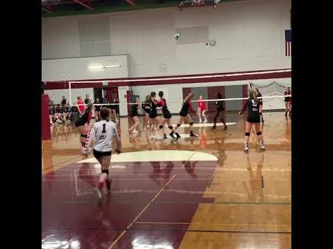 Video of Gigi Hiser Game point serve & save for the win!