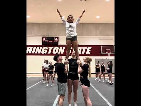 Video of stunting with wsu cheer 