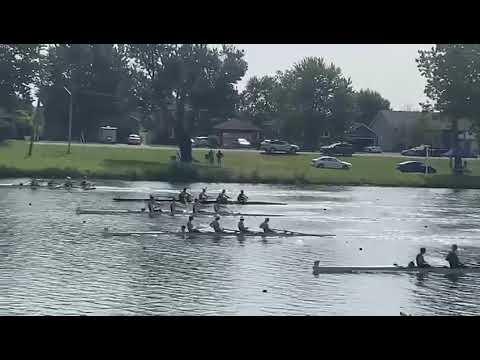 Video of Row Ontario Championships 2024 Mens 4+ start (stroke seat)