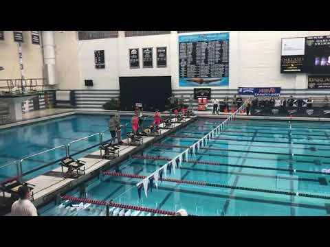 Video of 200 free prelim swim off