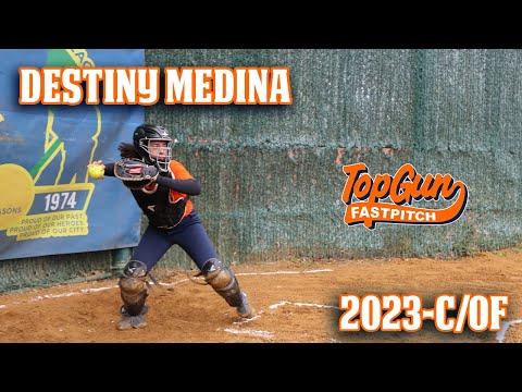 Video of 2023-C/OF Destiny Medina Softball Skills Video