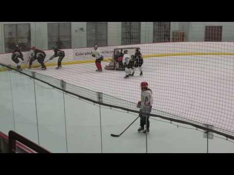 Video of Lauren Mongrain #8 White - Defence (Red Helmet) - CHS Denver Showcase 2017