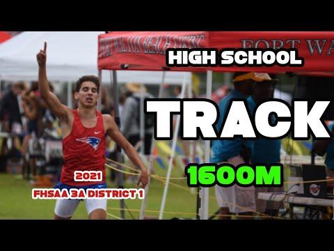 Video of 2021 FHSAA 3A District 1 Boys 1600m (2nd place 4:33, strong last lap)