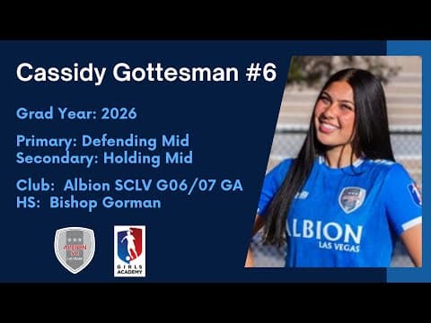 Video of Cassidy Gottesman Albion GA 2007
