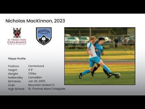 Video of Nicholas MacKinnon Game Footage 2018 - 2019