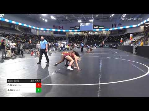 Video of 127 Lbs Consolation - Emma Grimm, Iowa Vs April Kelly, South Carolina