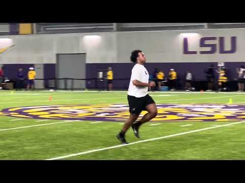 Video of LSU OL/DL Camp