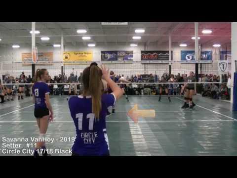 Video of Savanna VanHoy - 2019 Setter #11 Circle City 17/18 Black 1/21/18 Shootout Indy