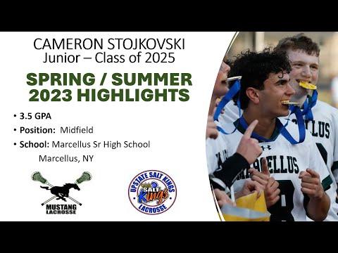 Video of Cam Stojkovski Spring/Summer 2023 Lacrosse Highlights