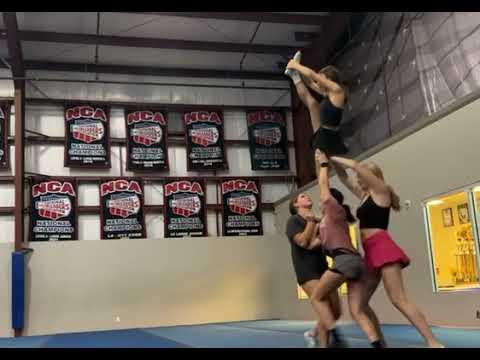 Video of All Girl Stunting/Sofia is the flyer