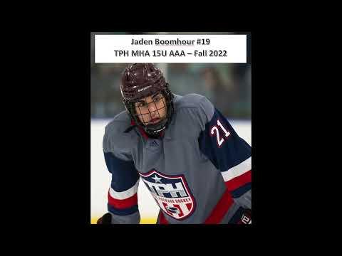 Video of Jaden Boomhour TPH MHA 15U AAA Hockey Fall 2022