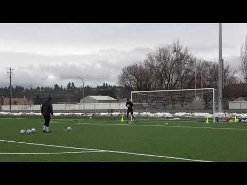 Video of Kael McGowan Keeper Training with Vito Higgins