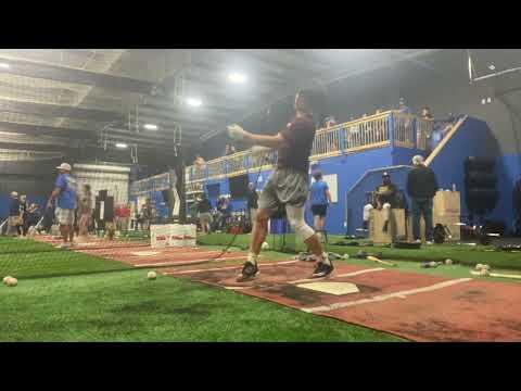 Video of BP(88-94mph) and Front toss(85-90mph), Before High School season