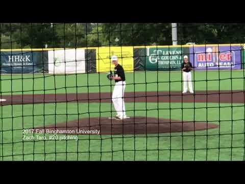 Video of Zach Taro #20 pitching Binghamton University Showcase