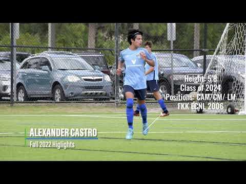 Video of Alexander Castro Fall 2022 Highlight Tape