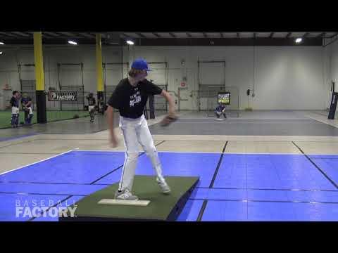 Video of Pitching Baseball Factory..10/19