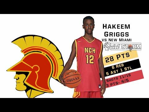 Video of 1/22/20 Hakeem Griggs scored 28 points, 6 rebounds, 5 assists, and 1 steal vs New Miami