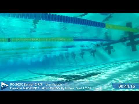 Video of SwimClips E3 H6 Girls 100yd SCY Fly Prelims