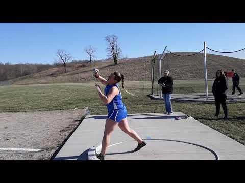 Video of Shot Put warmup, stand throw