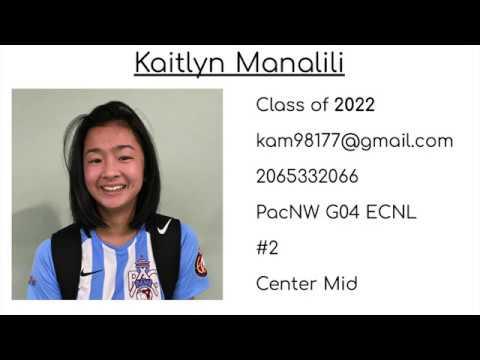 Video of Kaitlyn Manalili Highlight Video