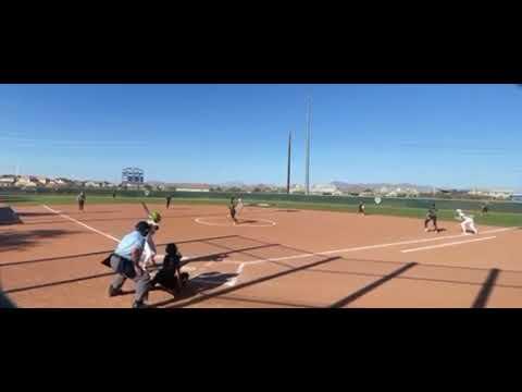 Video of Isabella Loyola (C) Pickoff at 1B - 21-22 Campo Verde HS JV vs. Higley HS