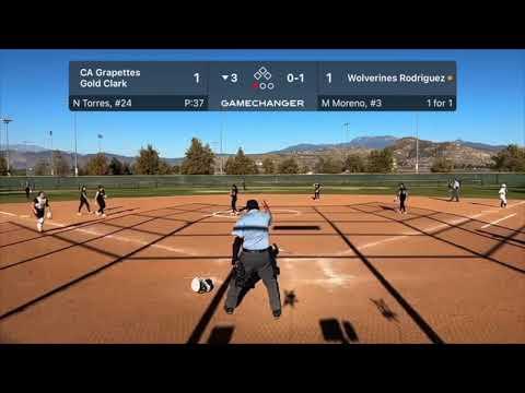 Video of Megan Fielding Third Base Grapettes