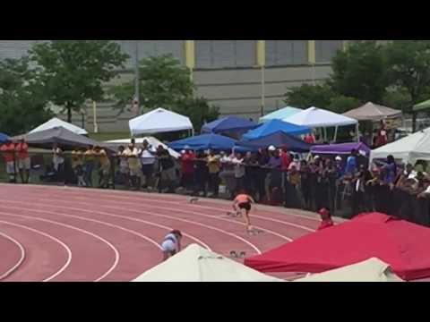 Video of 400m PR race, orange top