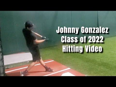 Video of Johnny Gonzalez Hitting Video