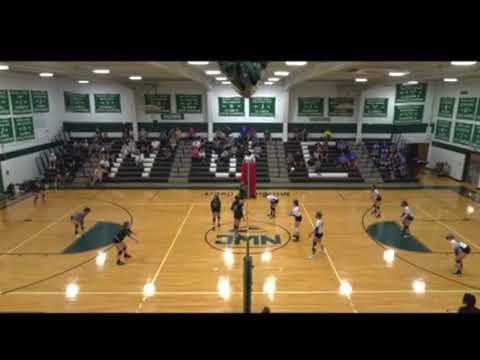 Video of Game Footage (#9 - knee brace) Outside hitting, defense, serving 