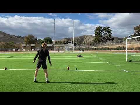 Video of Kyle Howie - Kicking session 12/28, went 11/11, 2 from 50 yards and 2 from 55 yards