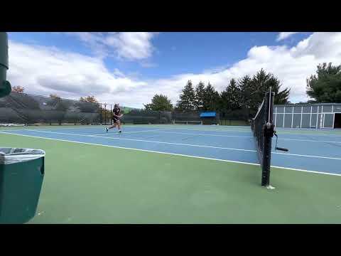 Video of Drills with tennis coach