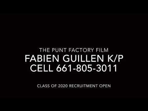 Video of Fabien Guillen Punting Film with The Punt Factory 