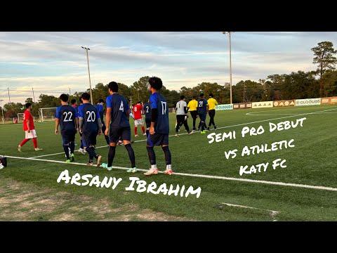 Video of Arsany Ibrahim Semi-Pro Debut vs Athletic Katy FC