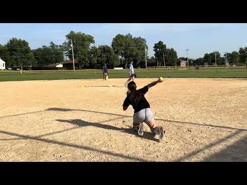 Video of Catching drills with throws