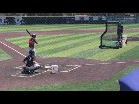 Video of August 2021 BP, Hitting and Base Running from Perfect Game Showcase