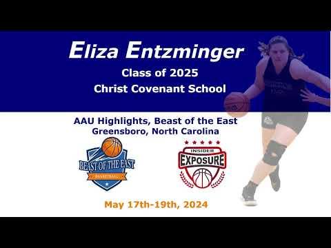 Video of Eliza Entzminger '25 AAU Highlights, Beast of the East, Greensboro, NC, May 17-19th 2024