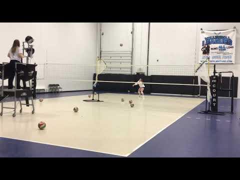 Video of Serve receive and defensive platform passing 