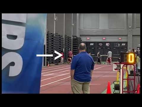 Video of Zachary Berner PR in the 55m Dash - 7.041s