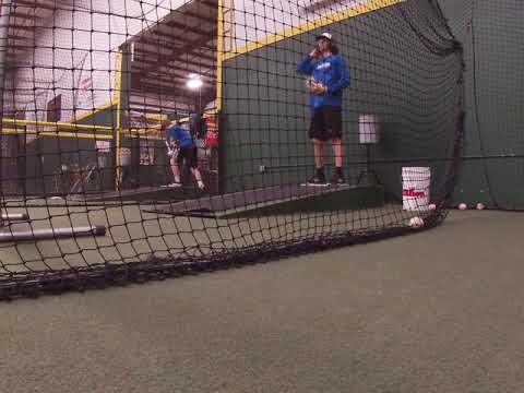 Video of Landon Johnson throwing heaters in the cage. 