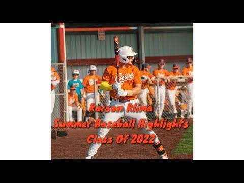 Video of Karson Klima 2022 Summer Baseball Highlights 