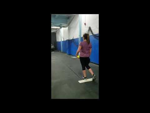 Video of back door curve pitching practice Jan 2018