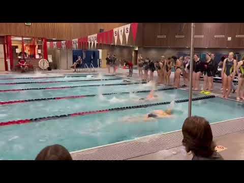 Video of 50 free, Lane 3 Willobelle Valentine