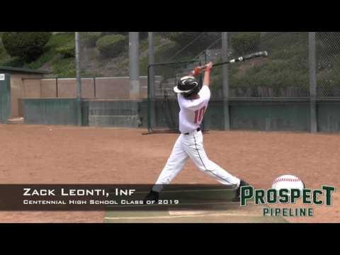 Video of Zach Leonti Prospect Video, Inf, Centennial High School Class of 2019