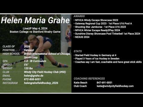 Video of Helen Grahe Field Hockey (2026)