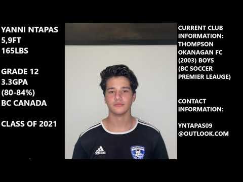 Video of Yanni Ntapas 2021 Goalkeeper 