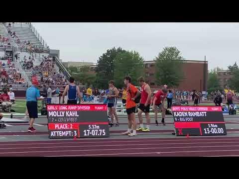 Video of State triple jump